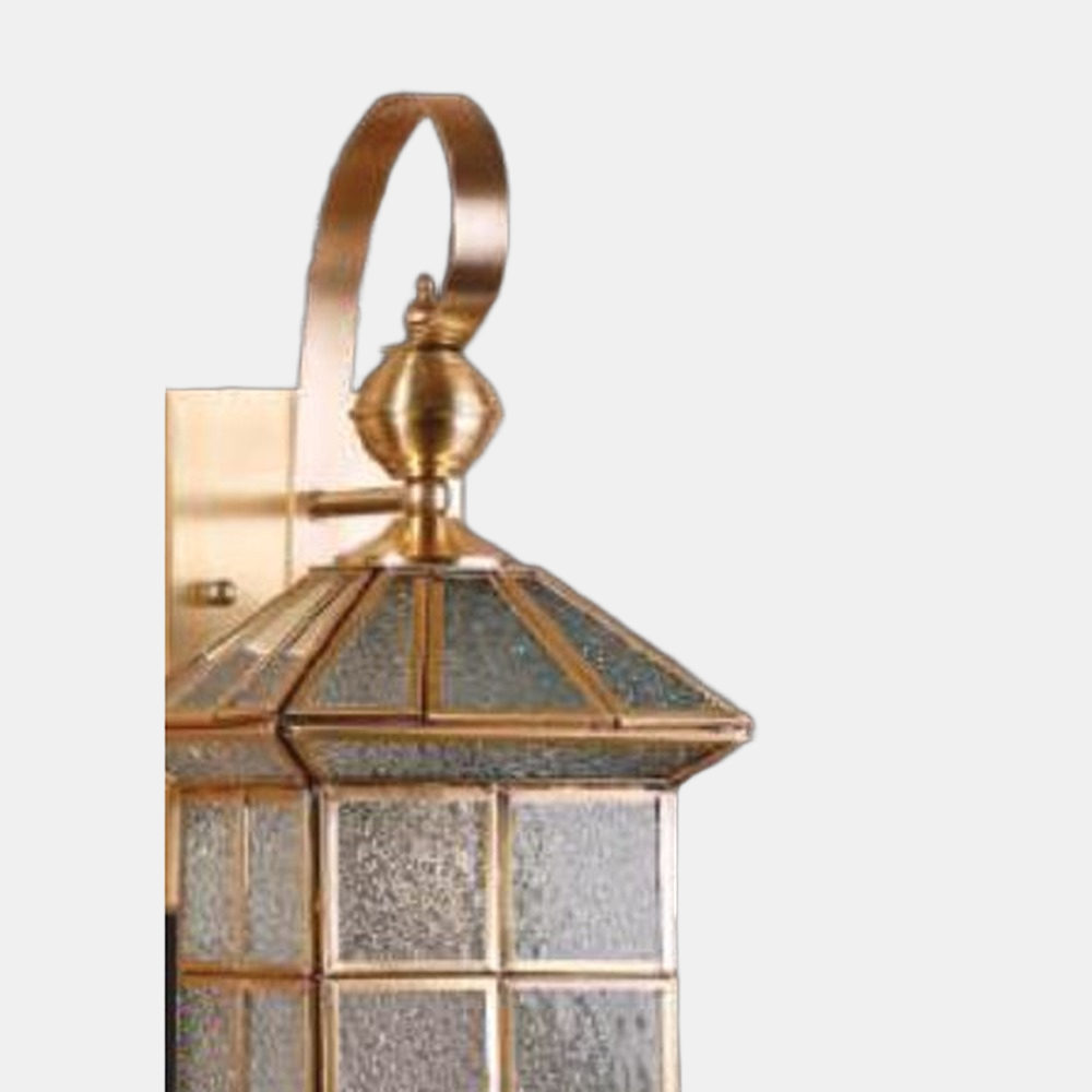 JSPHILO-3-176-1xE27 - Brass & Krinkle Classic Wall Light