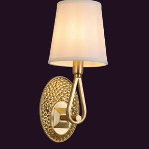 JSPHILO-3-281-1xE14 - Gold & White Novelty Wall Light