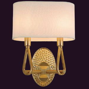 JSPHILO-3-282-2xE14 - Gold & White Modern Wall Light