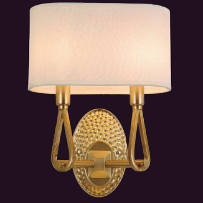 JSPHILO-3-282-2xE14 - Gold & White Modern Wall Light