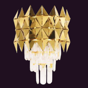 JSPHILO-3-295-2xG9 - Gold & Clear Luxury Wall Light