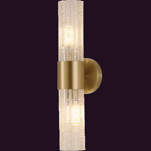 JSPHILO-3-332-2xE27 - Gold & Krink Clear Modern Wall Light