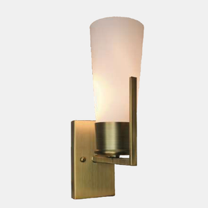 JSPHILO-3-349-1xE27 - Gold & White Modern Wall Light