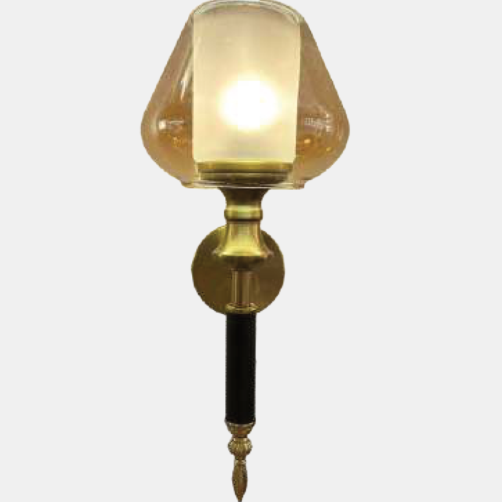JSPHILO-3-361-1xE27 - Black & beige & Amber Modern Wall Light