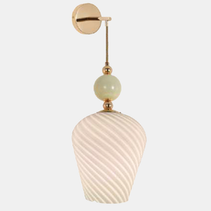 JSPHILO-3-364-1xE27 - Gold & White Luxury Wall Light