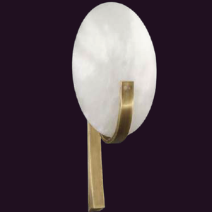 JSPHILO-3-377-1xE14 - Brass Alabaster Marble Wall Light