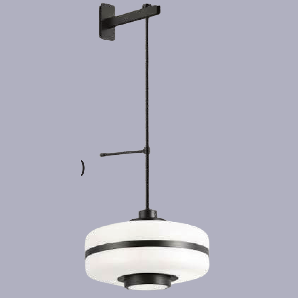 JSPHILO-3-378-1xE27 - Black & White Luxury Wall Light