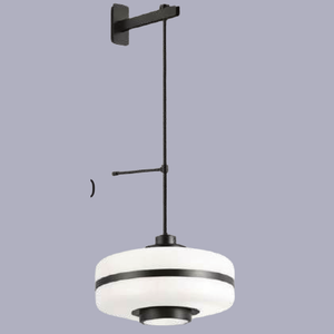 JSPHILO-3-378-1xE27 - Black & White Luxury Wall Light