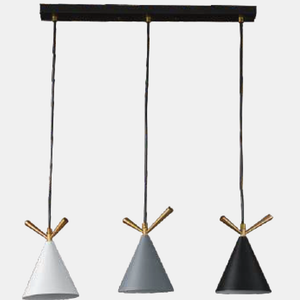 JSPHILO-4-294-3xE27-(L) - BK/GR/WH Rectangular Hanging Light