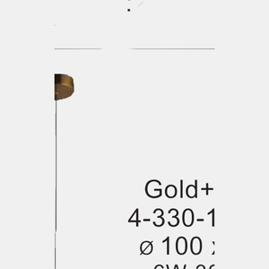 JSPHILO-4-330-1xLED - Gold & Clear Modern Hanging Light