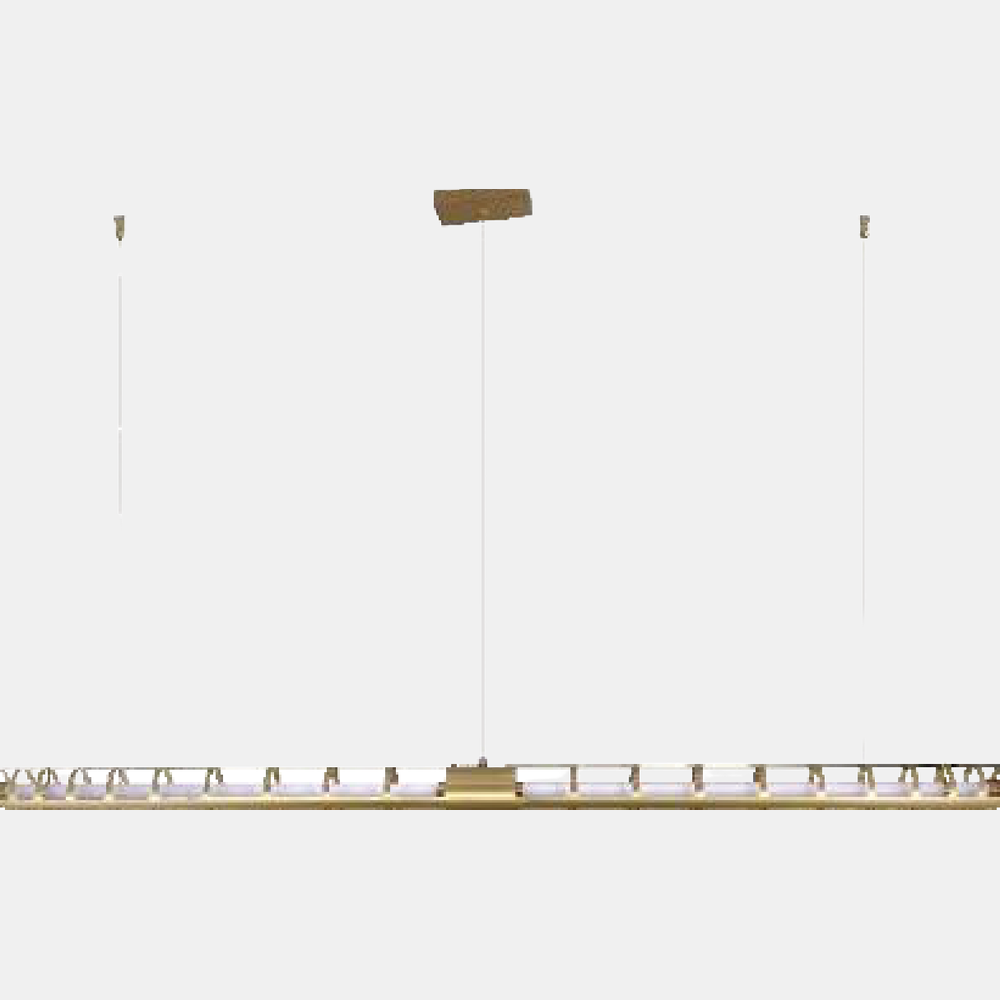 JSPHILO-4-334-L1200 - Gold & White Led Hanging Light