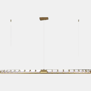 JSPHILO-4-334-L1200 - Gold & White Led Hanging Light