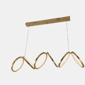 JSPHILO-4-338-L1200 - Gold Rectangular Chandelier