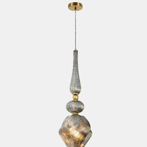 JSPHILO-4-444-1xE27 - Smoke Luxury Hanging Light