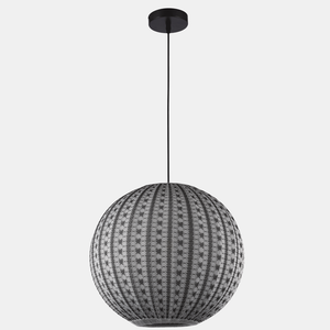JSPHILO-4-453-1xE27 - Black & Grey Modern Hanging Light