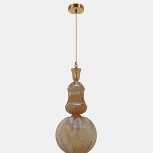 JSPHILO-4-463-1xE27 - Champagne Luxury Hanging Light