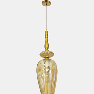 JSPHILO-4-465-1xE27 - Champagne Glass Hanging Light