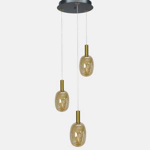 JSPHILO-4-466-3xG9 - Smoke Cluster Hanging Light