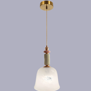 JSPHILO-4-473-1xE27 - White & Multicolour Modern Hanging Light