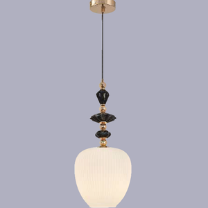 JSPHILO-4-474-1xE27 - White & Multicolour Modern Hanging Light