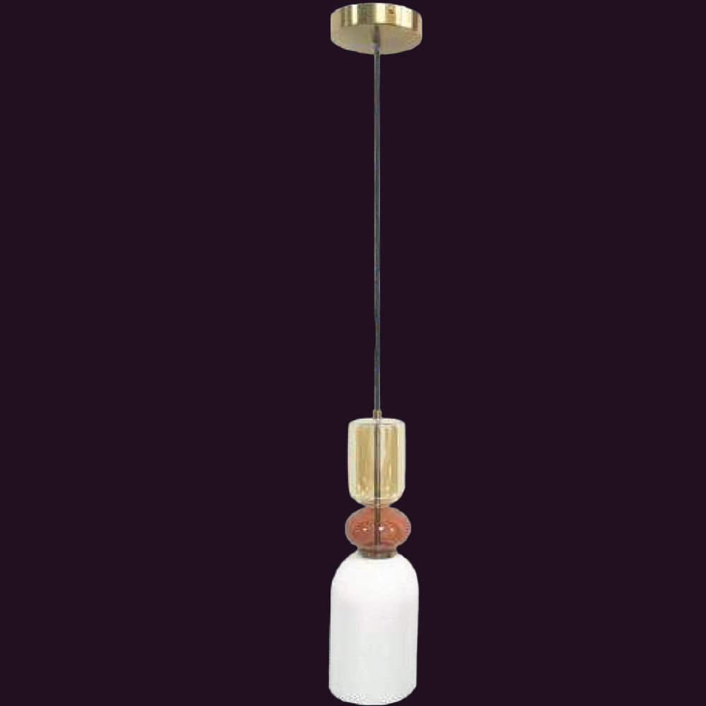 JSPHILO-4-479-1xE27 - gold & White Modern Hanging Light