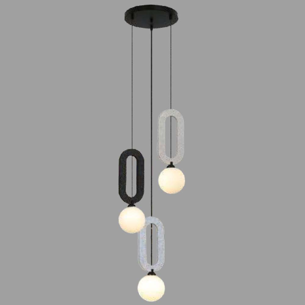 JSPHILO-4-498-3xG9 - Multicolour Cluster Hanging Light