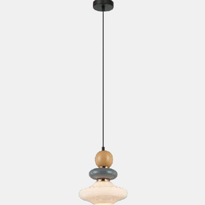 JSPHILO-4-501-1xE27 - Multicolour Marble Hanging Light
