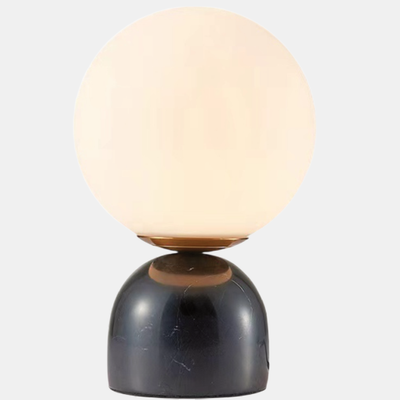 JSPHILO-5-061-1xE27 - Black Marble & Opal Marble Table Lamp