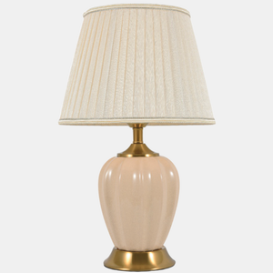 JSPHILO-5-062-1xE27 - Beige & Gold Modern Table Lamp