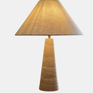 JSPHILO-5-067-1xE27 - Stone & Beige Luxury Table Lamp