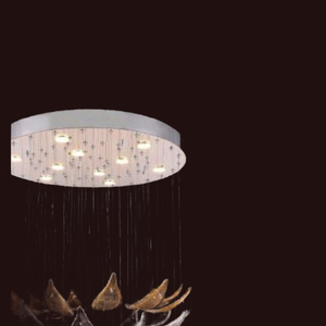 JSPHILO-6-285-10xGU10 - Gold & Clear Modern Chandelier