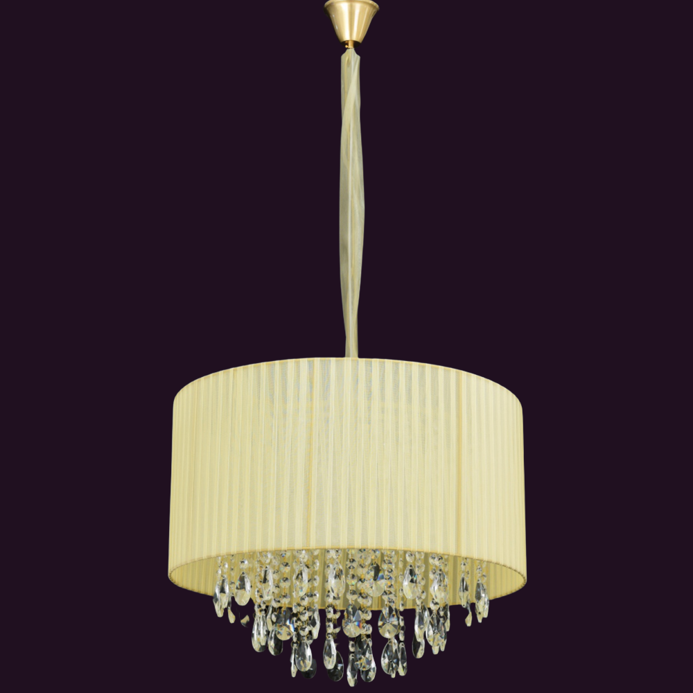 JSPHILO-6-505-5xE14 - Gold & Clear Crystal Chandelier