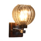 Brown and silver iron Wall Lights -BL-022-1W - Included Bulbs