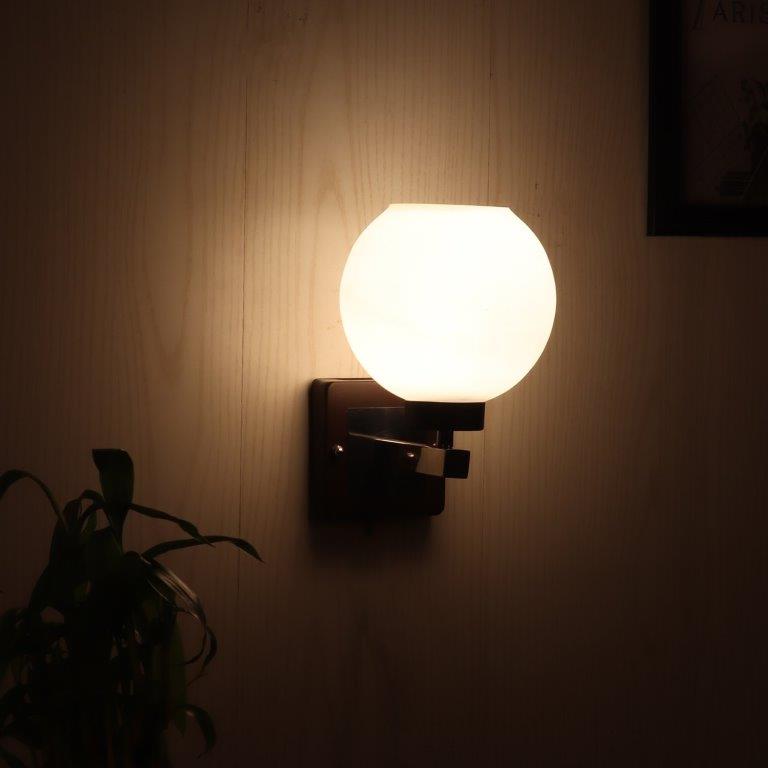 Brown and silver iron Wall Lights -BL-024-1W - Included Bulbs