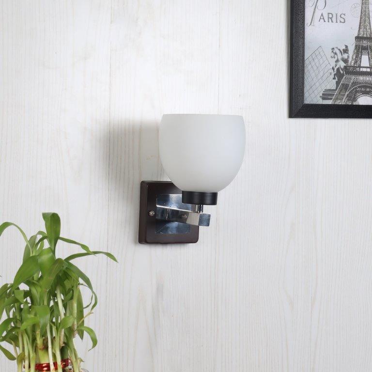 Brown and silver iron Wall Lights -BL-025-1W - Included Bulbs