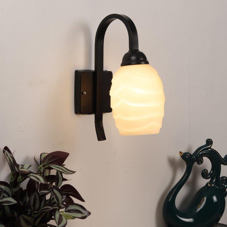 Black iron Wall Lights -BL-042-1W - Included Bulbs
