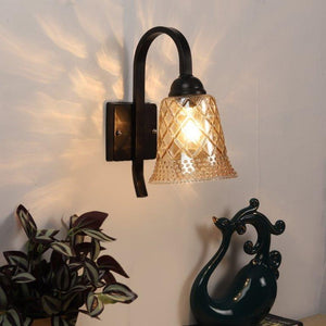 Black iron Wall Lights -BL-044-1W - Included Bulbs