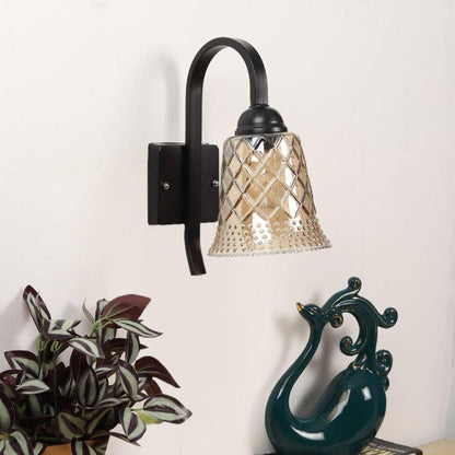 Black iron Wall Lights -BL-044-1W - Included Bulbs