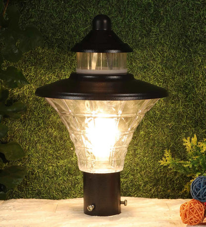 Black Aluminium Gate Lights | JS-RACE-3-GL | Included Bulb | Eliante by Jainsons Lights