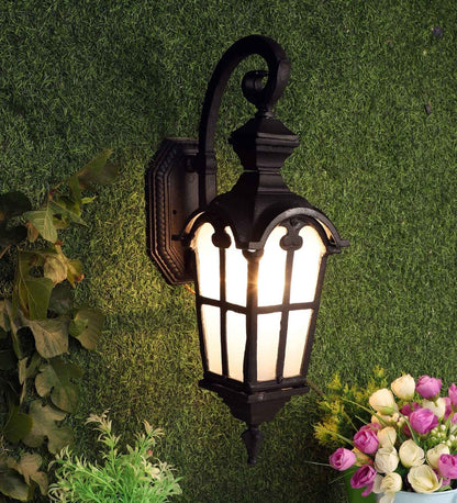 Masakazu Black Aluminium Outdoor Wall Light | JS-PARI-1W-B | Included Bulb | Eliante by Jainsons Lights