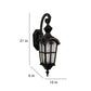 Masakazu Black Aluminium Outdoor Wall Light | JS-PARI-1W-B | Included Bulb | Eliante by Jainsons Lights