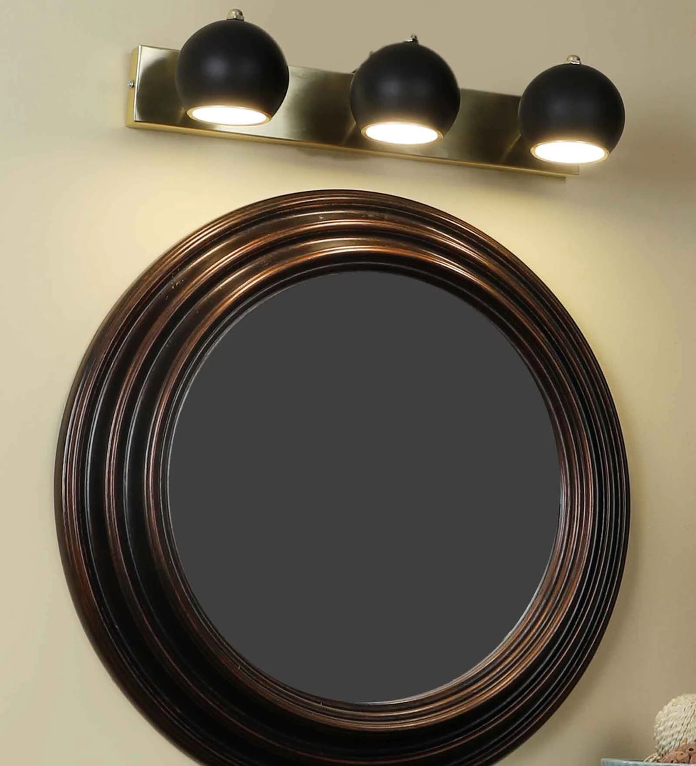 Lampost Metal Picture Light (Black & Gold) | LED-LOTA-3LP | Included Bulb | Eliante by Jainsons Lights