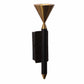 Naeva Metal Wallchieres (Black and Gold) | JS-MASHAAL-1X6W | Included Bulb | Eliante by Jainsons Lights