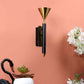 Naeva Metal Wallchieres (Black and Gold) | JS-MASHAAL-1X6W | Included Bulb | Eliante by Jainsons Lights