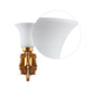 Opaline Gold Glass Wall Sconces | A-21-1W | Included Bulb | Eliante by Jainsons Lights