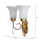 Bolanzo Gold Glass Wall Sconces | A-21-2W | Included Bulb | Eliante by Jainsons Lights