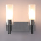 Silver Glass Wall Sconces | S-87-2W | Included Bulb | Eliante by Jainsons Lights