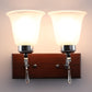 Wooden Wallchieres (Brown) | S-55-2W | Included Bulb | Eliante by Jainsons Lights