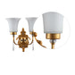 Bolanzo Gold Glass Wall Sconces | A-21-2W | Included Bulb | Eliante by Jainsons Lights