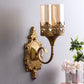 Groove Glass Wall Mounted Uplight Sconce (Gold) | A-20-1W | Included Bulb | Eliante by Jainsons Lights